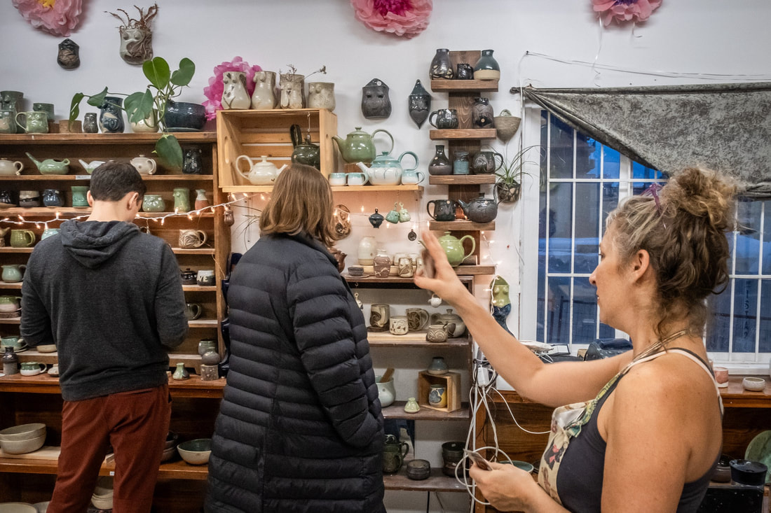 Jesse at her studio during the East Van Culture Crawl