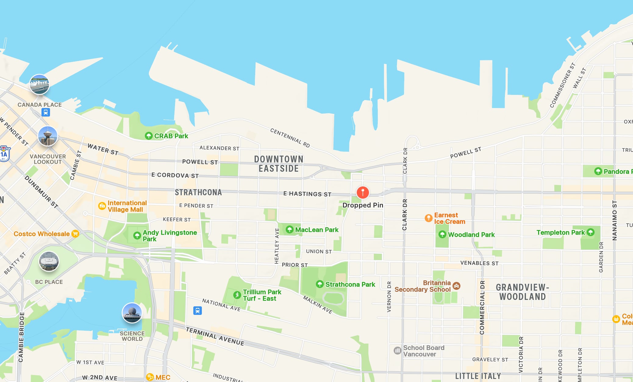 Map to Sunrise Studios